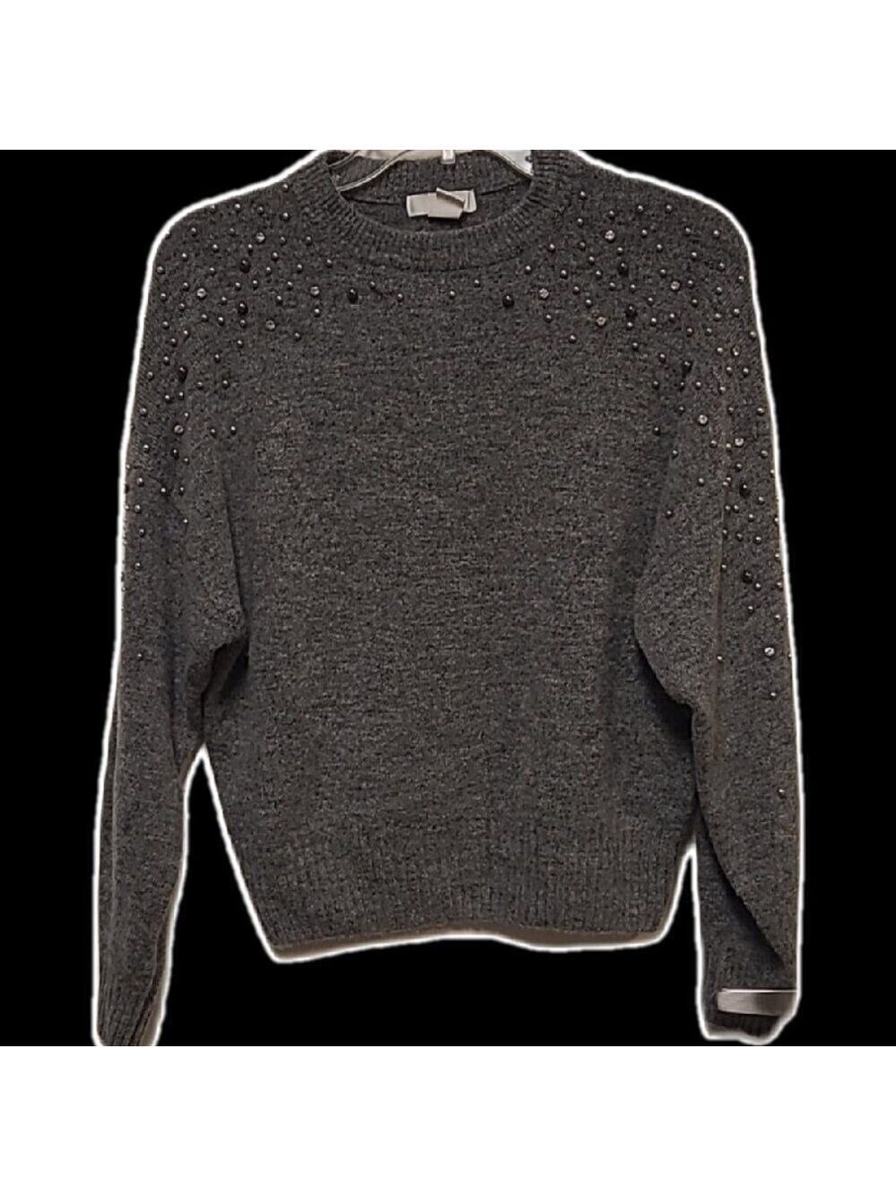 H&M BEADED SWEATER Sz SP